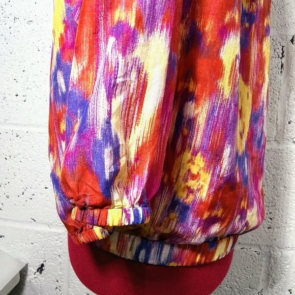 Banana Republic Silk Medium Boho Peasant Top - Picture 10 of 12